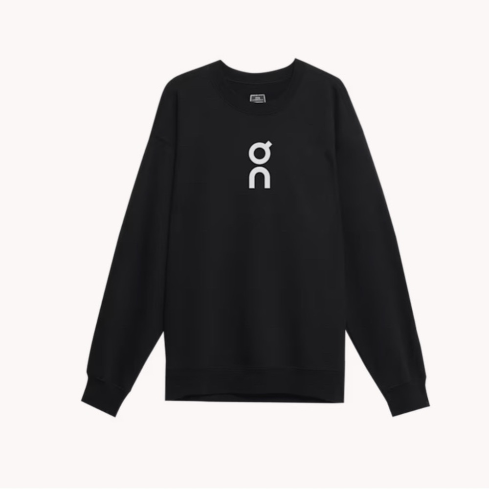 ON crewneck sweater, black, size S